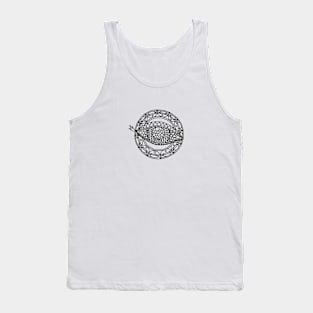 Eye of Geometry Fantasy Mandala Design Tank Top